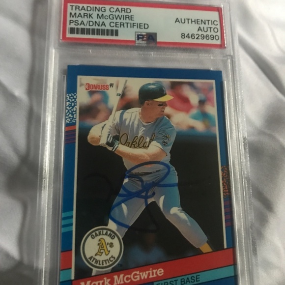 Mark McGuire Autographed Card - Picture 3 of 3